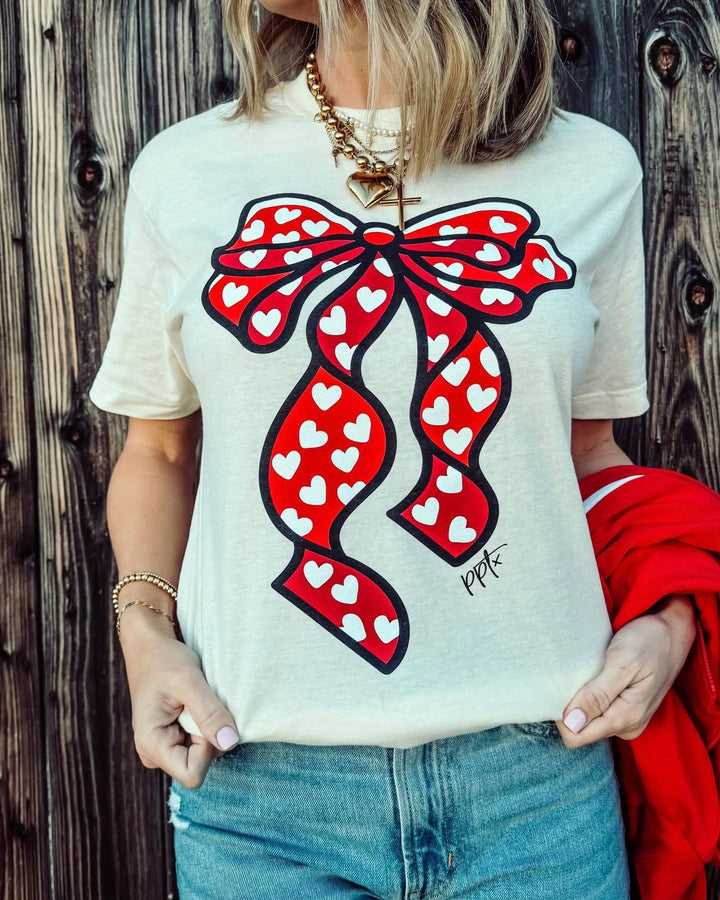 Big Heart Bow Tee